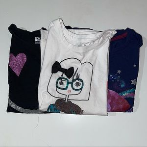 Lot of 3 Girls T Shirts size M Medium EUC